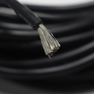 14AWG High Quality Black Silicon Wire - 1 Meter