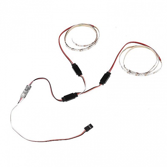 1 Set of Green+Red LED Strips and LED Controller with Y-cable Set