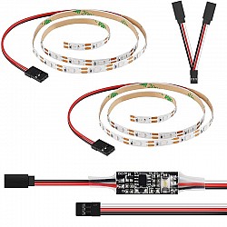 1 Set of Green+Red LED Strips and LED Controller with Y-cable Set