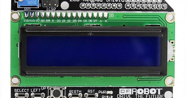 1602 LCD Keypad Shield Blue Backlight for Arduino