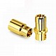 6mm Gold Plated Bullet Banana Connector 6mm Gold Plated Bullet Banana Connector