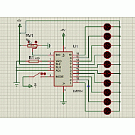 LM3914 analog voltage level DOT/BAR Display driver IC