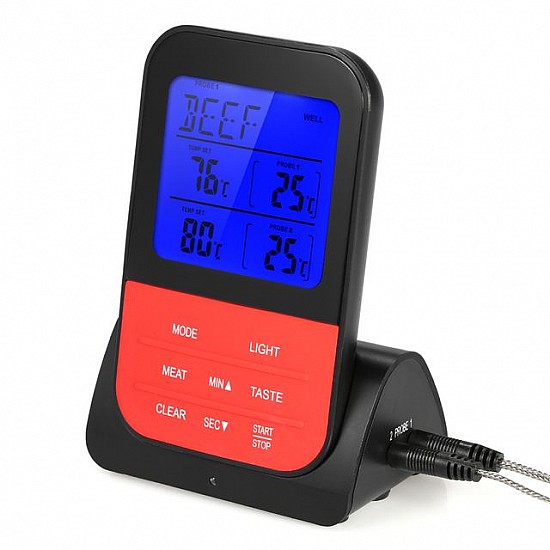 Digital Wireless Remote BBQ Thermometer Dual Probe Digital Wireless Remote BBQ Thermometer Dual Probe