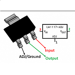 AMS1117 5 Volt SOT223  Voltage Regulator IC