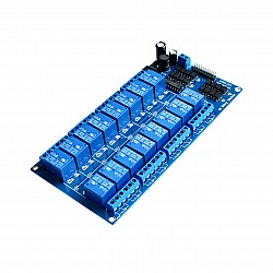 16 Channel Optocoupler Isolation Low Level Trigger Relay Module | Modules | Relay