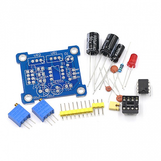 NE555 Pulse Generator Frequency Adjustable Module DIY Kit | Learning Kits  Kits