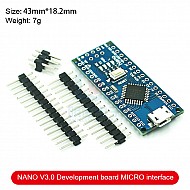 Nano V3.0 ATMEGA328P Development Board, No Welding, Without Cable | Modules | Development