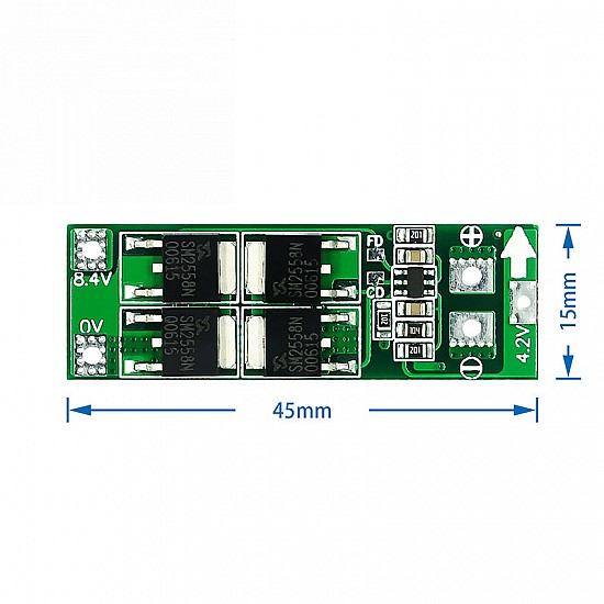 2S 7.4V 8.4V 20A 18650 Lithium Battery Protection Board | Modules | Charging