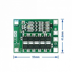 3S 11.1V 12.6V 40A 18650 Lithium Battery Protection Board | Modules | Charging