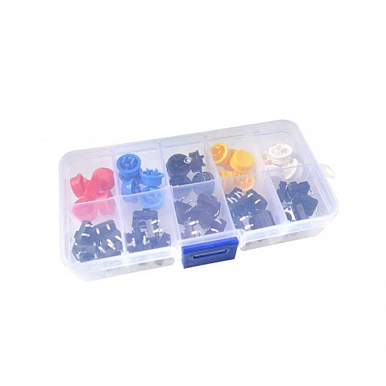 12*12*7.3MM Tactile Push Button Micro Switch 25 Pairs | Accessories | Parts Pack