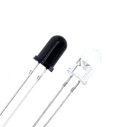 5MM Infrared Transmitter Receiver Tube F5 IR LED (10pcs) | Components | Diode