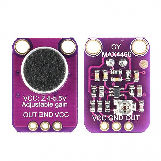 GY-MAX4466 Electret Microphone Amplifier Module | Sensors | Sound&Audio