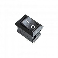 8.5*13.5MM 250VAC/3A 117S Black 2Pin Rocker Switch | Components | Switch