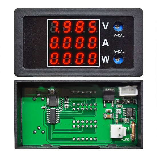 DC0-100V 10A LCD Display Digital Voltmeter Ammeter Watt meter | Modules | Voltmeter
