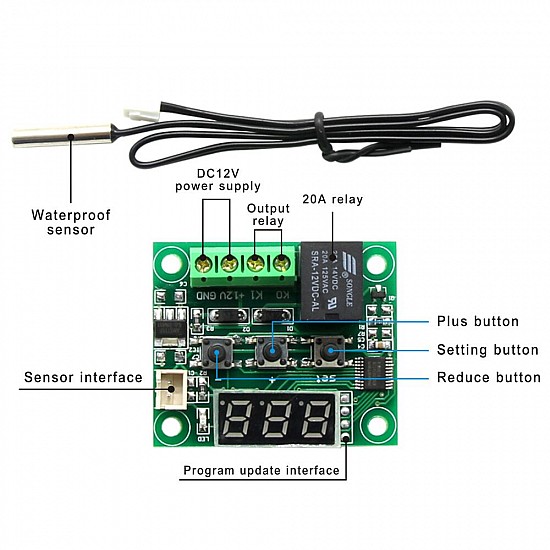 W1209 Digital Temperature Controller | Modules | Control
