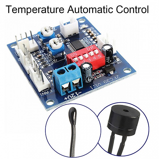 PWM 4-Wire Fan Temperature Speed Controller Board | Modules | Control