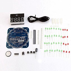 DS1302 Rotating LED Electronic Alarm Clock Kit | Learning Kits  Kits