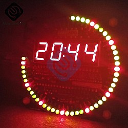 DS1302 Rotating LED Electronic Alarm Clock Kit | Learning Kits  Kits