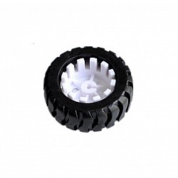 43MM D-axis Rubber Wheel for Tracking Car | Robots | Wheel