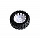 43MM D-axis Rubber Wheel for Tracking Car | Robots | Wheel