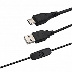 Raspberry Pi 4B/3B+ USB Interface Power Cable With Switch | Raspberry PI | Power Supply