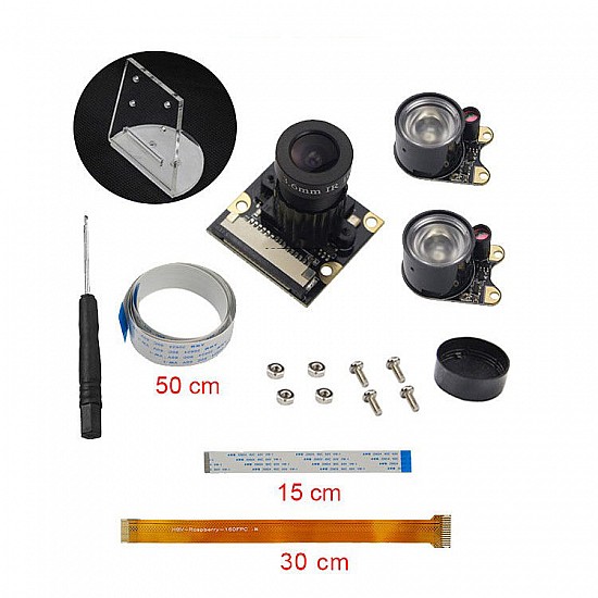 Raspberry Pi 130 Degree Infrared Night Vision Camera Kit | Raspberry PI | Camera