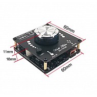 ZK-1002M 100W+100W Bluetooth 5.0 Power Audio Amplifier Board | Modules | Power