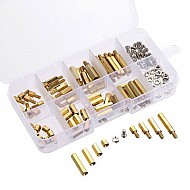 120 Pcs/Box M3 Stainless Steel Screw Nut Brass Column Kit | Hardwares | Aluminum Parts