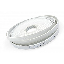 2GT Ring Open Synchronous Belt Rubber White Transmission 10MM | 3D Printer | Timing Belt