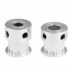 2GT Timing Pulley 18 tooth Aluminum Synchronous Wheel Gear | 3D Printer | Timing Belt