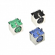 6P Purple/Green/Black PS-2 Socket for Keyboard/Mouse | Accessories