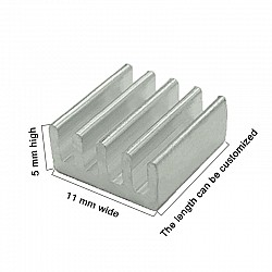 11*11*5MM Aluminum Heatsink for Memory Chips | Hardwares | Heat sink