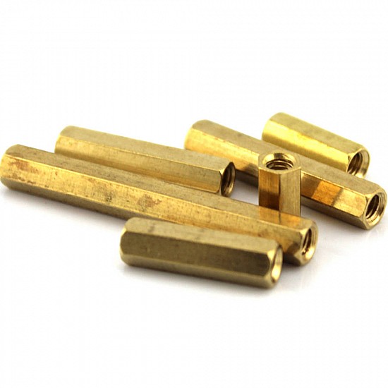 M4 Brass Hexagonal Hollow Spacer | Accessories | DIY Supplies
