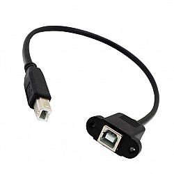 USB 2.0 B Female To USB B Male Printer Cable 30cm | Accessories | Cable