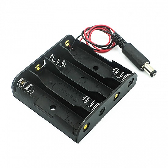 6V 4xAA Battery Holder with DC Head | Accessories | Battery Box