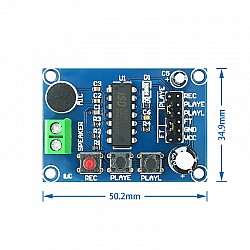 Blue PCB version ISD1820 voice board | Sensors | Sound&Audio