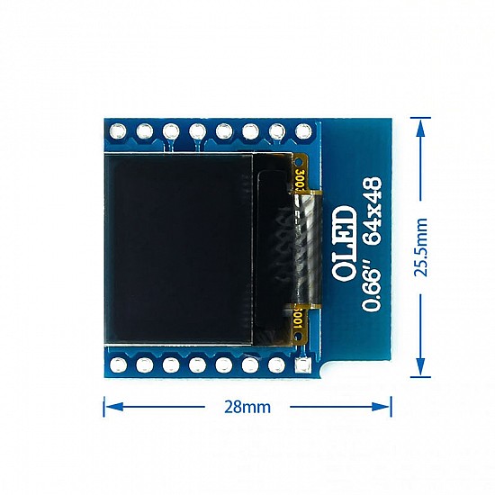 0.66 Inch OLED Display Module IIC/I2C Interface For D1 Mini | Sensors | D1 Mini