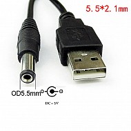 USB DC5.5 x2.1mm Wire Connector DC Plug power Cable | Accessories | Cable