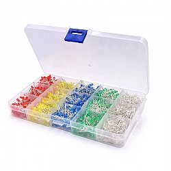 1000pcs 3MM LED Box Kit (Red/Yellow/Blue/Green/ White) | Accessories | Parts Pack