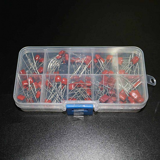 100pcs 10 Values 10nF~470nF CBB Capacitor Kit | Accessories | Parts Pack