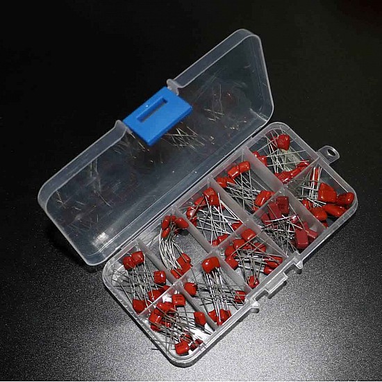 100pcs 10 Values 10nF~470nF CBB Capacitor Kit | Accessories | Parts Pack