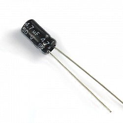 Electrolytic Capacitor 50V/4.7UF 5*11MM | Components | Capacitors