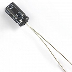 Electrolytic Capacitor 25v/10uf 4*7MM | Components | Capacitors
