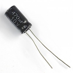 Electrolytic Capacitor 10v/470uf 6*12MM | Components | Capacitors