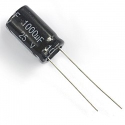 Electrolytic Capacitor 25V/1000UF 10*17MM | Components | Capacitors
