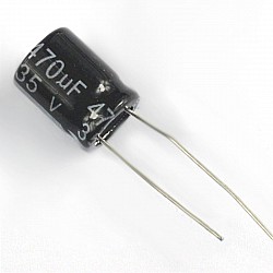Electrolytic Capacitor 35V/470UF 10*16MM | Components | Capacitors