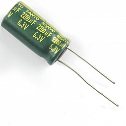 Electrolytic Capacitor 6.3V/2200UF 10*20MM | Components | Capacitors