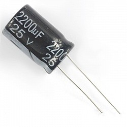 Electrolytic Capacitor 25V/2200UF 13*21MM | Components | Capacitors