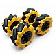 Mecanum Wheel 80mm for TT Motor l 2pcs Mecanum Wheel 80mm for TT Motor l 2pcs