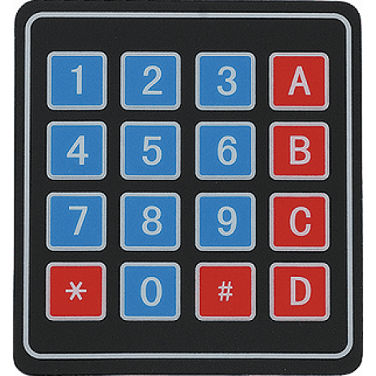 16 Keys 4x4 Matrix - Membrane Type Keypad - Arduino 16 Keys 4x4 Matrix - Membrane Type Keypad - Sensor - Arduino